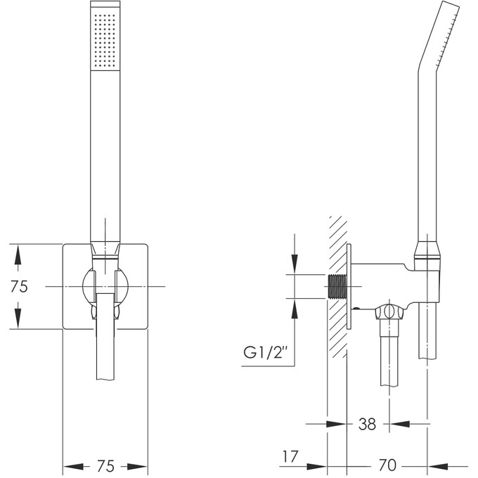 Душевая система Imprese Smart Click ZMK1024010302 (скрытого монтажа), фото 4