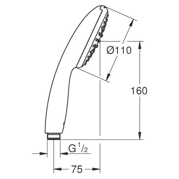 Лійка для душу Grohe Tempesta 110 27852003 (однорежимна), фото , изображение 7