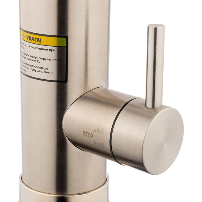 Проточный водонагреватель для кухни Kroner KRP Volt ESG088 (никель, с дисплеем и электронагревом 3 кВт), фото 3