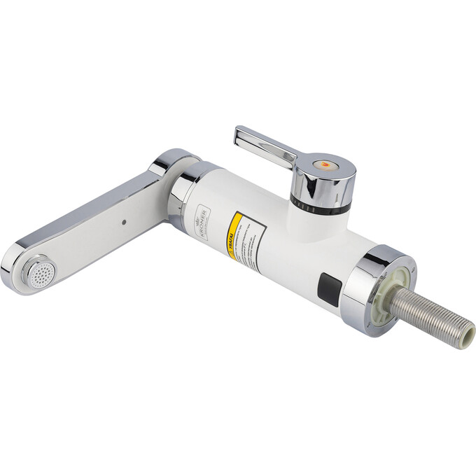 Проточный водонагреватель для кухни Kroner KRM Volt CW189 (белый/хром, с дисплеем и электронагревом 3 кВт), фото 2