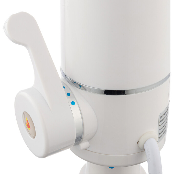 Проточный водонагреватель для кухни Kroner KRM Volt CW090R (белый/хром, с дисплеем, с гибким изливом и электронагревом 3 кВт), фото 5