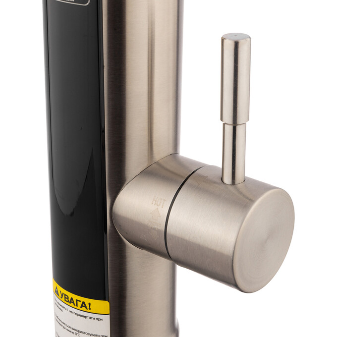 Проточный водонагреватель для кухни Kroner KRP Volt ESG087RSS (никель/черный, с дисплеем, с гибким изливом и электронагревом 3 кВт), фото 4