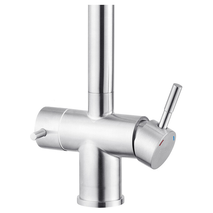 Смеситель для кухни Kroner KRP Edelstahl Klassisch ESG03811 (нержавейка, с подключением питьевой воды), фото 6