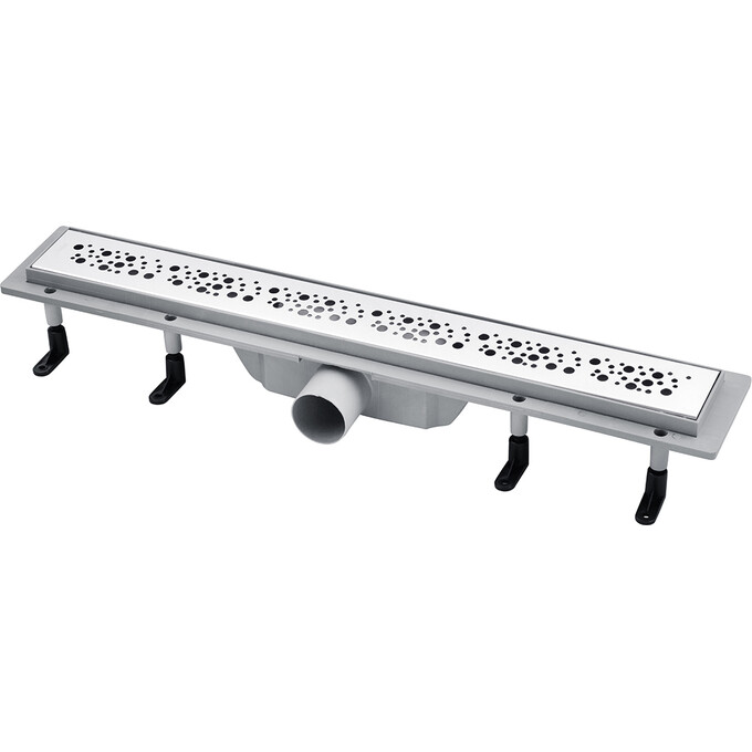 Линейный трап Kroner KRP Harz M70 (M70Muster, 70 см, нержавейка, с решеткой Muster), Доступные размеры: 70, фото 