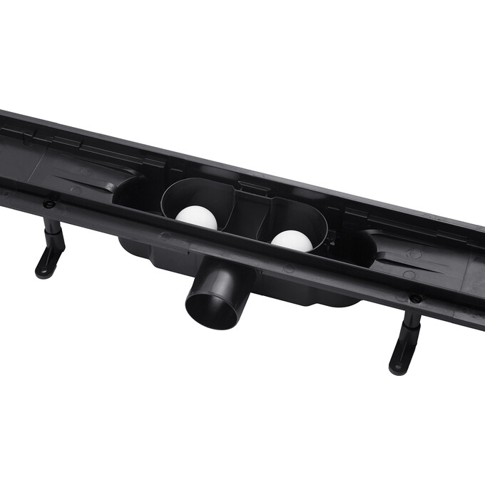 Линейный трап Kroner KRP Harz SCH60 (SCH60Schwarz, 60 см, черный матовый, с решеткой Sektion Schwarz), Цвет производителя: черный матовый, Доступные размеры: 60, фото 3