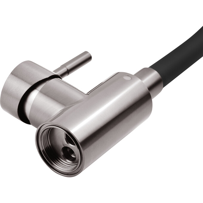 Смеситель для кухни Kroner KRP Edelstahl Klassisch PVD035BLK (графит/черный, c гибким изливом), Цвет производителя: графит, черный, фото 6