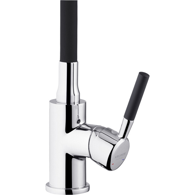 Смеситель для кухни Kroner KRM Küche C132BLK (хром/черный), Цвет производителя: хром, черный, фото 5