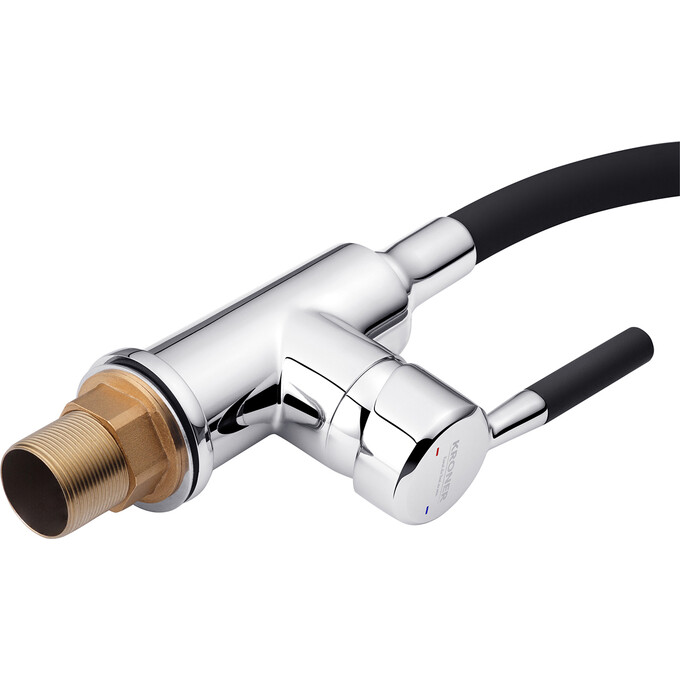 Смеситель для кухни Kroner KRM Küche C132BLK (хром/черный), Цвет производителя: хром, черный, фото 6