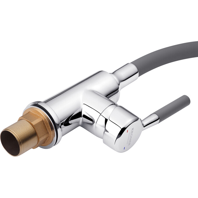 Смеситель для кухни Kroner KRM Küche C132GRA (хром/серый), Цвет производителя: хром, серый, фото 6