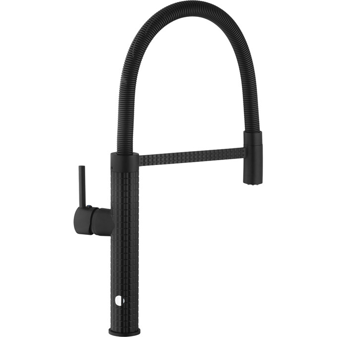 Смеситель для кухни Kroner KRP Ersel SCH03999 (черный матовый, с гибким изливом), Цвет производителя: черный матовый, фото 2