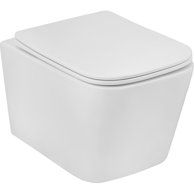 Комплект унитаз с инсталляцией 3 в 1 38772001KE483429: подвесной унитаз с сиденьем Kroner Eifel WHI483429 + инсталляция Grohe Rapid SL 38772001 + клавиша смыва Skate Cosmopolitan 38732000, фото 2