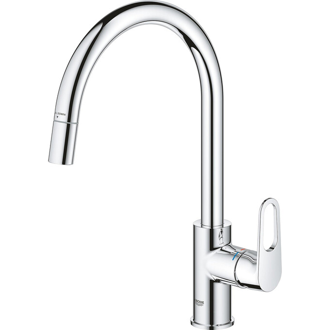 Смеситель для кухни Grohe QuickFix Start Flow 30569000 (с выдвижной лейкой), фото 4