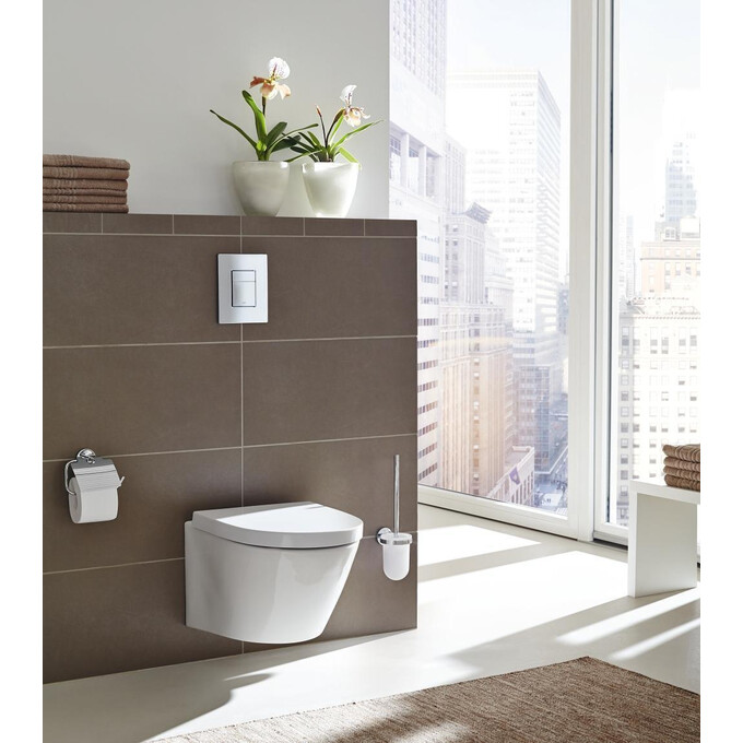 Комплект унітаз з інсталяцією 3 в 1 38772001KA513636: підвісний унітаз із сидінням Kroner Armada WHI513636 + інсталяція Grohe Rapid SL 38772001 + клавіша змиву Skate Cosmopolitan 38732000, фото , изображение 16