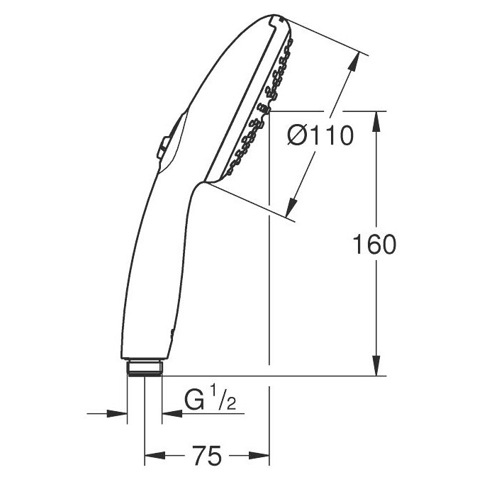 Лійка для душу Grohe Tempesta 110 27597003 (дворежимна), фото , изображение 6