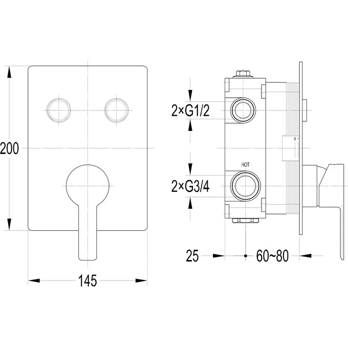 Душевая система Imprese Smart Click ZMK1024010302 (скрытого монтажа), фото 2