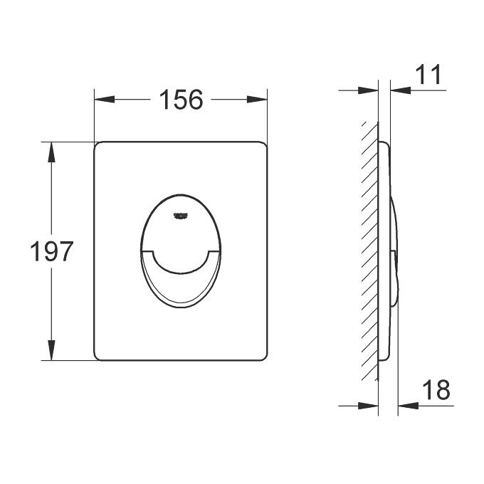 Инсталляция для унитаза 3 в 1 Grohe Rapid SL 38722001 (38528001+38505SH0+3855800M, c клавишей и креплением к стене), фото 6
