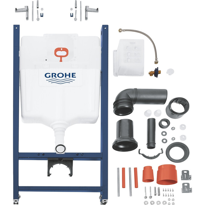 Инсталляция для унитаза 3 в 1 Grohe Rapid Sl 3884000G (с прокладкой и креплением к стене), фото 6