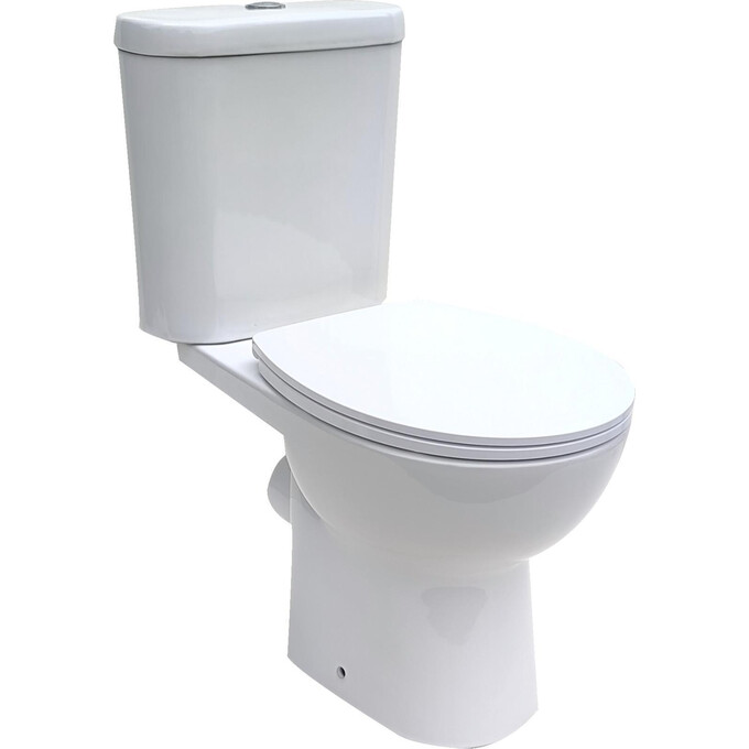 Безобідковий унітаз-компакт RJ Flip Rimless RJCE08209 (з сидінням), фото 