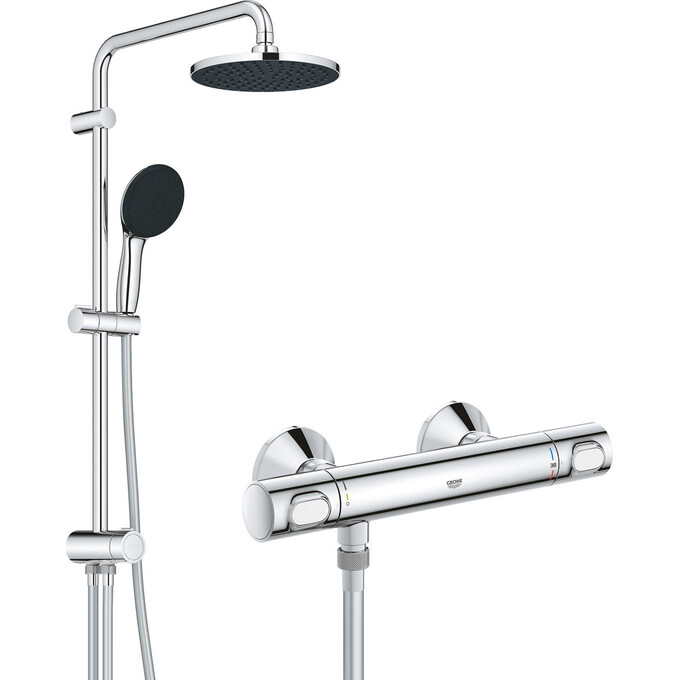 Душова система з термостатом Grohe QuickFix Precision Flow UA202908TR (34840000+26991001), фото 