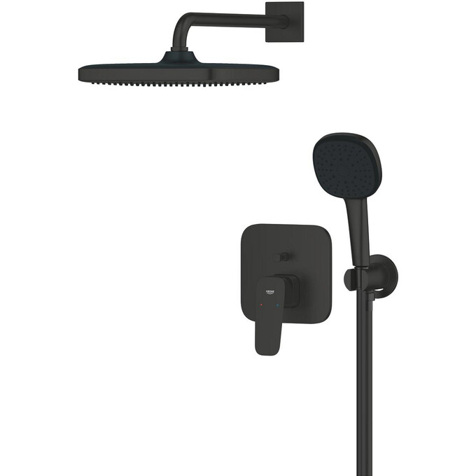 Душевая система GROHE Cubeo Tempesta 1053362430 (черная матовая, скрытого монтажа), Цвет производителя: черный матовый, фото 3