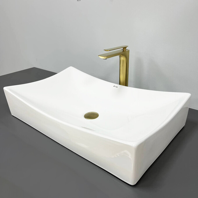 Умивальник VBI Viareggio M White VBI-016202 (66x39 см), Доступні розміри: 66 x 39, фото , изображение 2