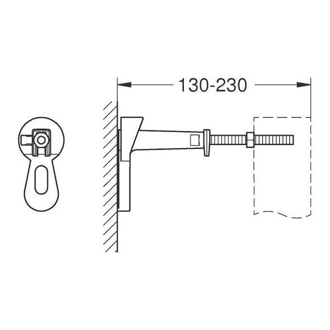 Инсталляция для унитаза 4 в 1 Grohe Rapid SL (38722001+37131000, с клавишей смыва, прокладкой и креплением к стене), фото 9