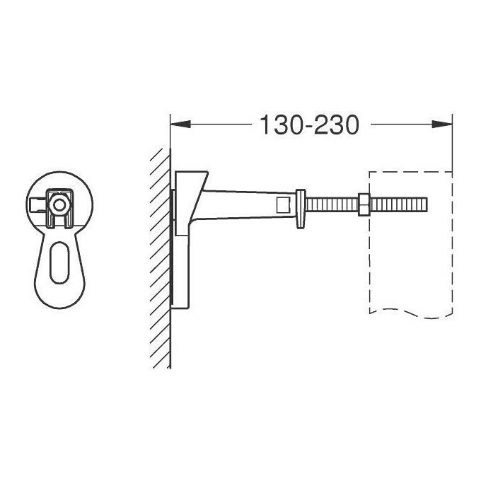 Инсталляция для унитаза 4 в 1 Grohe Rapid SL 3884000G_38505KF0 (с клавишей смыва, прокладкой и креплением к стене), Цвет производителя: черный матовый, фото 10