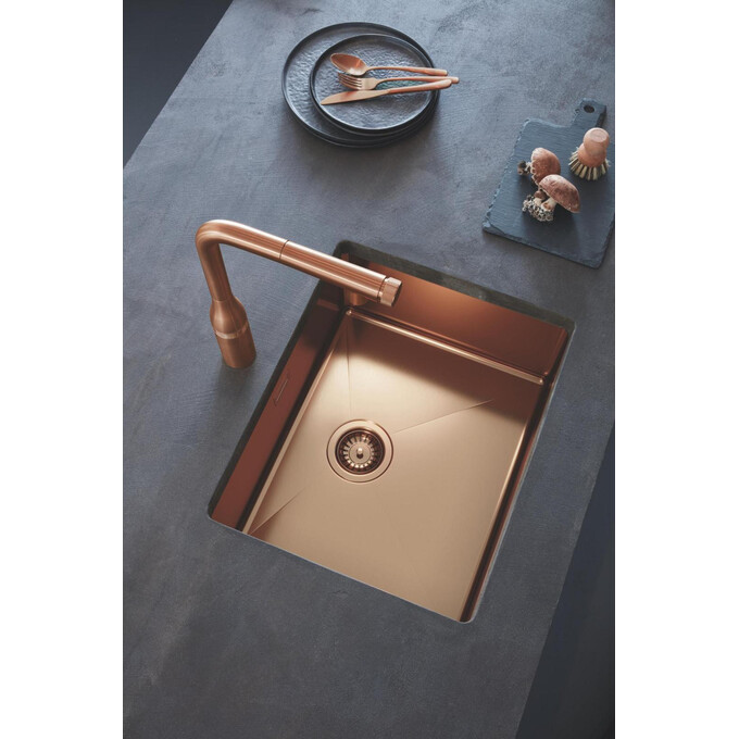 Смеситель для кухни Grohe Accent SmartControl 30444DL0 (теплый закат матовый, с выдвижной лейкой), Цвет производителя: теплый закат матовый, фото 3