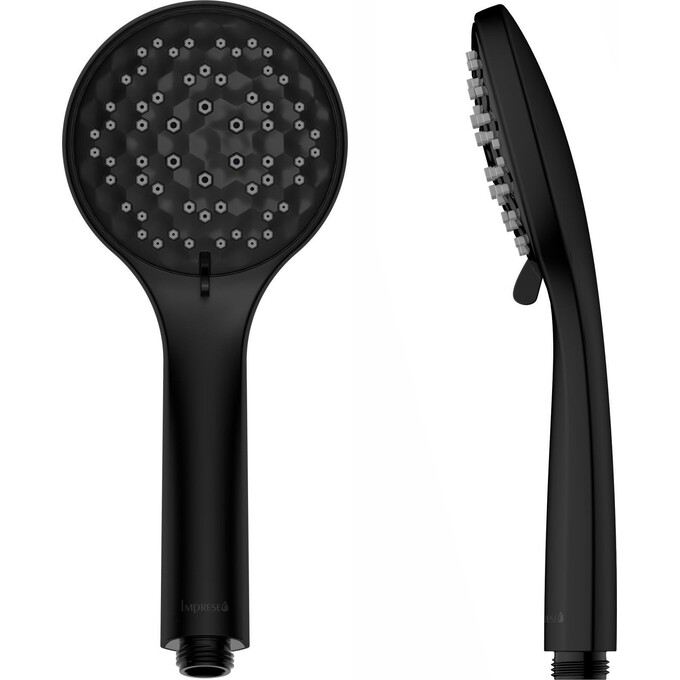 Лейка для душа Imprese Black Matt f03600110BA (черная матовая, пятирежимная), Цвет производителя: черный матовый, фото 