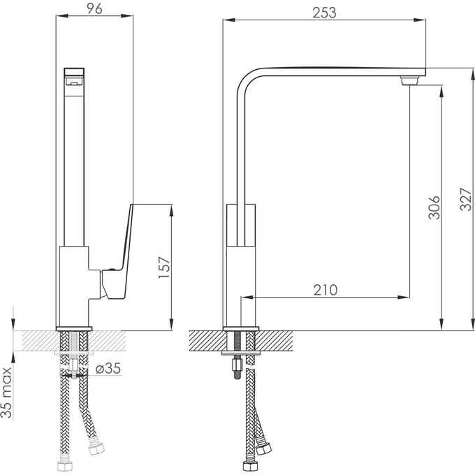 Смеситель для кухни Imprese Violik Chrome f03410801AA, Цвет производителя: хром, фото 2