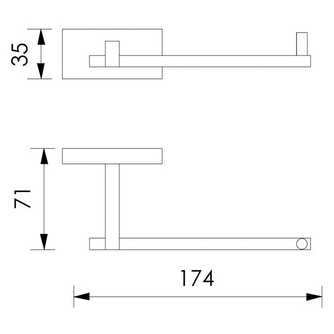 Держатель туалетной бумаги Imprese Valtice Chrome 141320, фото 2