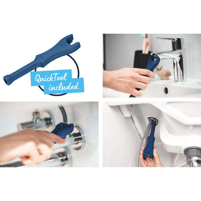 Змішувач для раковини Grohe QuickFix Start S-Size 24209002 (хром, з донним клапаном), Колір виробника: хром, фото , изображение 13