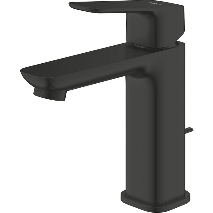 Змішувач для умивальника Grohe Cubeo M-Size 1017492430 (чорний матовий, з донним клапаном), Колір виробника: чорний матовий, фото , изображение 4