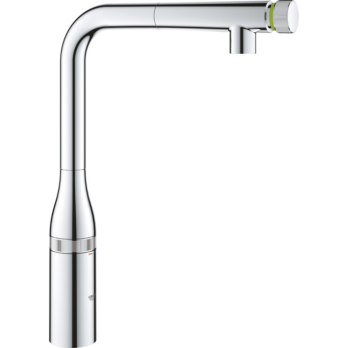 Змішувач для кухні Grohe Accent SmartControl 30444000 (хром, з висувною лійкою), Колір виробника: хром, фото , изображение 4