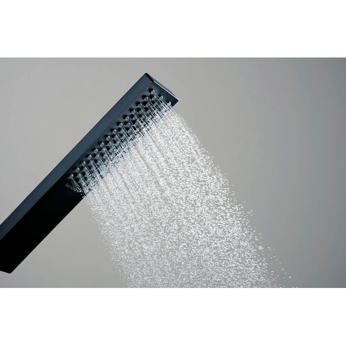 Лейка для душа Hansgrohe Pulsify E Ecosmart+ Matt Black 24321670 (черная матовая, однорежимная), Цвет производителя: черный матовый, фото 7