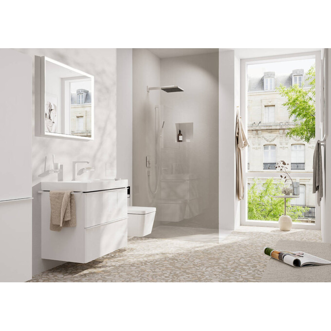 Кронштейн душевой Hansgrohe Pulsify E White Matt 24337700 (белый матовый), Цвет производителя: белый матовый, фото 4