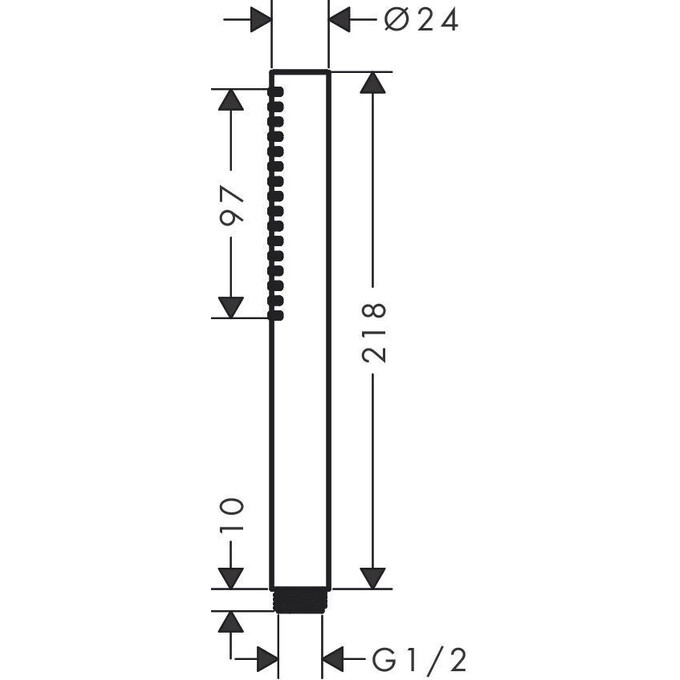 Лейка для душа Hansgrohe Pulsify S Ecosmart+ Brushed Bronze 24126140 (брашированная бронза, однорежимная), Цвет производителя: брашированная бронза, фото 9