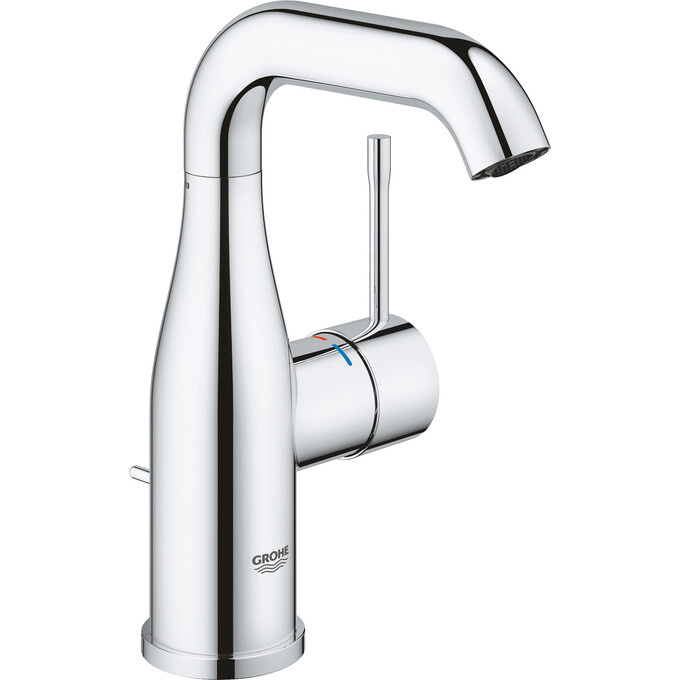 Змішувач для умивальника Grohe Essence New M-Size 24173001 (хром, з донним клапаном), Колір виробника: хром, фото 