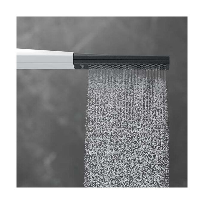 Лейка для душа Hansgrohe Rainfinity 100 EcoSmart White Matt 26867700 (белая матовая, однорежимная), Цвет производителя: белый матовый, фото 2