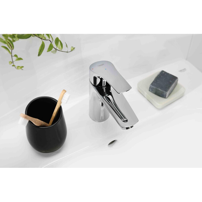 Змішувач для умивальника Grohe Eurosmart ColdStart S-Size 23372003 (з ланцюжком), фото , изображение 5