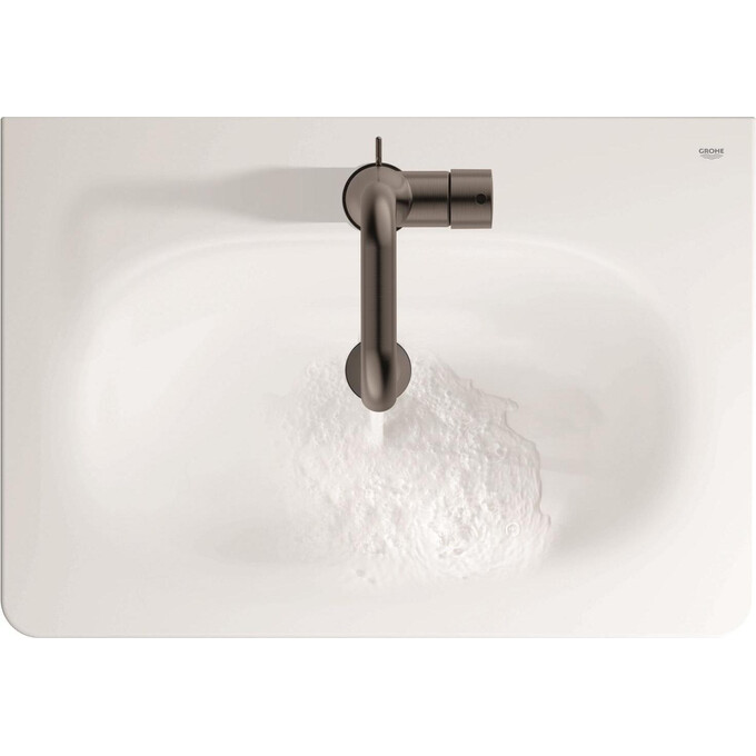 Змішувач для умивальника Grohe Essence New M-Size 24173AL1 (темний графіт матовий, з донним клапаном), Колір виробника: темний графіт матовий, фото , изображение 3