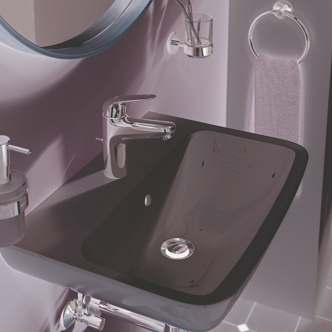 Змішувач для умивальника Grohe QuickFix Swift M-Size 24325001 (з донним клапаном), фото , изображение 2