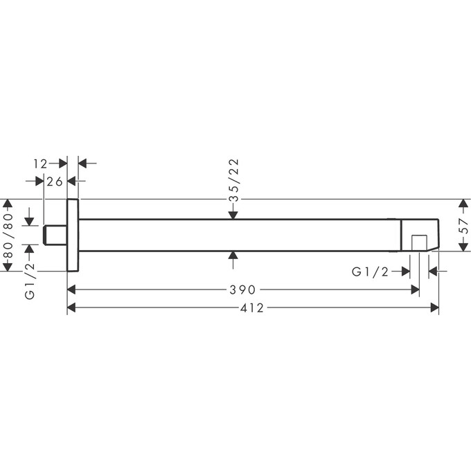 Кронштейн душевой Hansgrohe Pulsify E White Matt 24337700 (белый матовый), Цвет производителя: белый матовый, фото 6