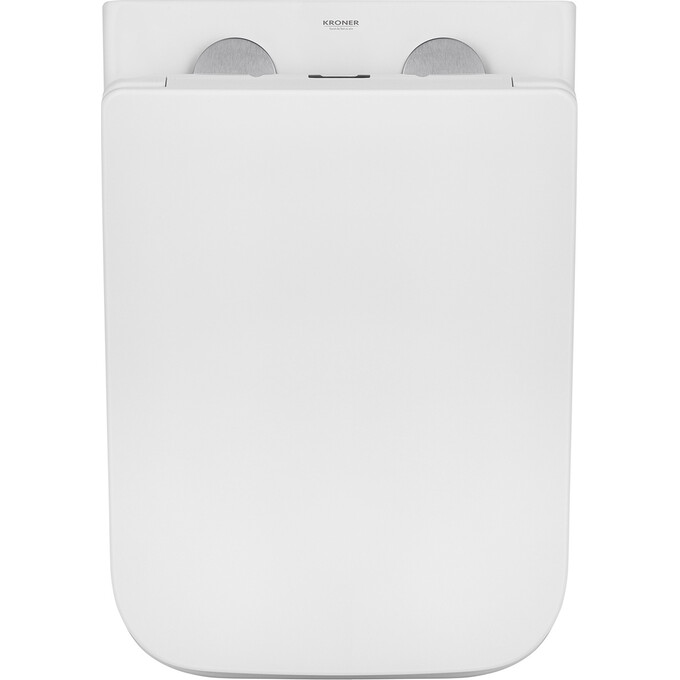 Комплект унитаз с инсталляцией 4 в 1 3884966KE523629: подвесной унитаз с сиденьем Kroner Eifel WHI523629 + инсталляция Grohe Solido 3884966Q + клавиша смыва Grohe Even 38966000, фото 6