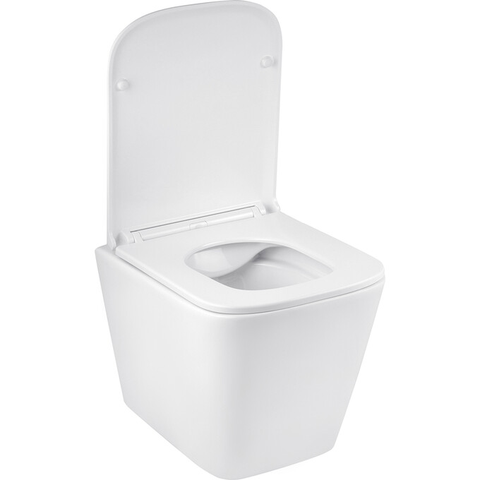 Комплект унитаз с инсталляцией 4 в 1 3884966KE523629: подвесной унитаз с сиденьем Kroner Eifel WHI523629 + инсталляция Grohe Solido 3884966Q + клавиша смыва Grohe Even 38966000, фото 3