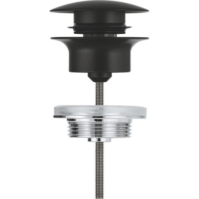 Донный клапан Grohe 1024642430 (черный матовый, универсальный), фото 2