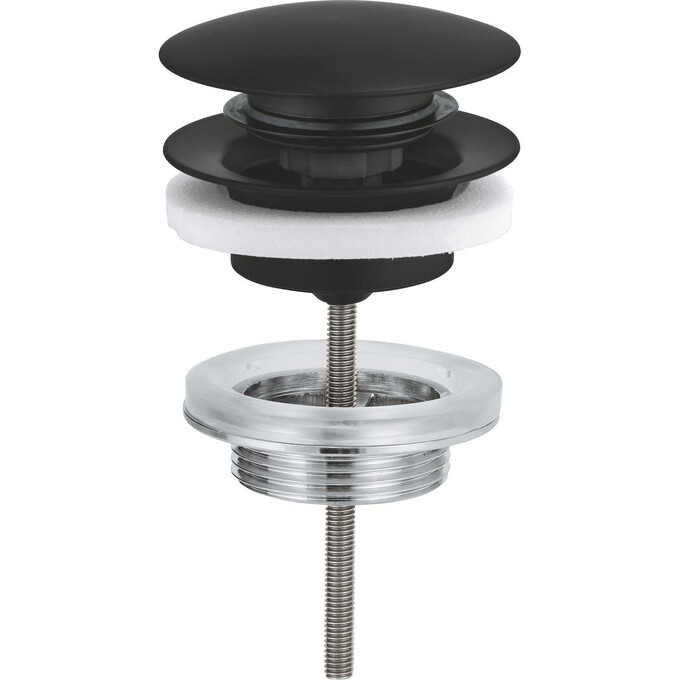 Донный клапан Grohe 1024642430 (черный матовый, универсальный), фото 3