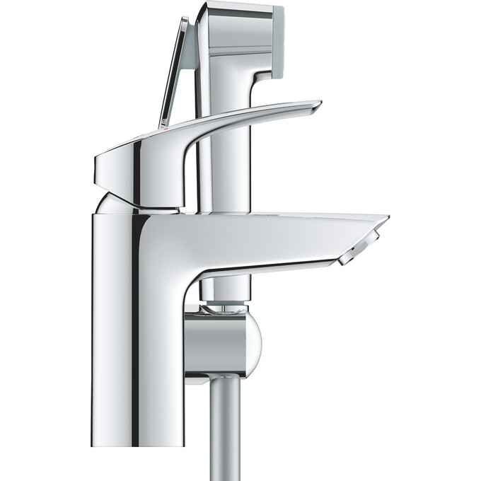 Змішувач для умивальника Grohe Eurosmart New S-Size 23124003 (з гігієнічним душем), фото , изображение 2
