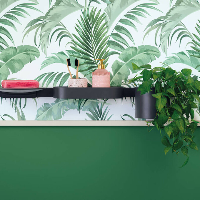 Держатель аксессуаров Hansgrohe WallStoris Black Matt 27904670 (70 см, черная матовая), Цвет производителя: черный матовый, фото 3