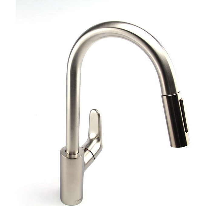 Смеситель для кухни Hansgrohe Focus 31815800 (нержавейка, с выдвижной лейкой), Цвет производителя: нержавейка, фото 3